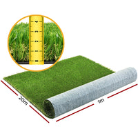 Primeturf 30mm 1mx20m Artificial Grass Synthetic Fake Lawn Turf Plastic Plant 4-coloured