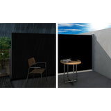 Instahut Side Awning Sun Shade Outdoor Retractable Privacy Screen 2X3M Black X2