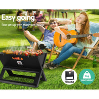 Grillz BBQ Grill Charcoal Smoker Foldable