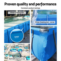 Bestway Swimming Pool 396x84cm Steel Frame Round Above Ground Pools w/ Filter Pump 8680L