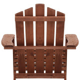 Outdoor Sun Lounge Beach Chair with Side Table - Brown