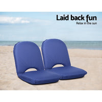 Foldable Beach Sun Picnic Seat - Navy