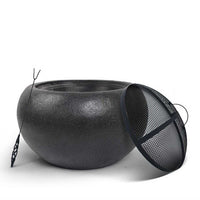 Grillz Fire Pit Bowl Black 61cm