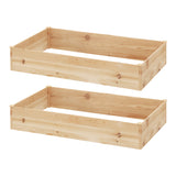 Greenfingers Garden Bed 150x90x30cm Wooden Planter Box Raised Container Growing