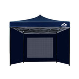 Gazebo Pop Up Marquee 3 x 3m Folding Wedding Tent - Navy