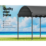 Instahut Gazebo Marquee 4x3m Outdoor Event Wedding Tent Camping Party Shade Iron Art Canopy Grey