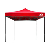 Gazebo Pop Up Marquee 3 x 3m Outdoor Tent - Red