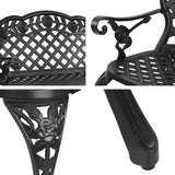 Garden Bench Chair Cast Aluminium