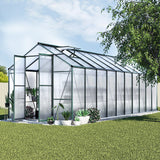 Greenfingers Greenhouse 6.3x2.44x2.1M Aluminium Polycarbonate Green House Garden Shed