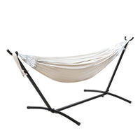 Gardeon Hammock Bed Camping Chair Outdoor Lounge Single Cotton with Stand
