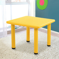 60 x 60cm Kids Children Activity Study Table - Yellow