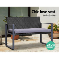Gardeon 4pcs Outdoor Lounge Setting Sofa Set Garden Patio Table Chairs Cover
