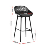 Gardeon 4-Piece Outdoor Bar Stools Plastic Metal Dining Chair Balcony