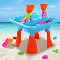 Keezi Kids Sandpit Pretend Play Sets Beach Toys Outdoor Sand Water Table Set