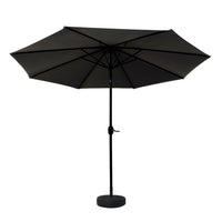 Outdoor Umbrella 3m Base Beach Pole Garden Tilt Sun Patio UV Black