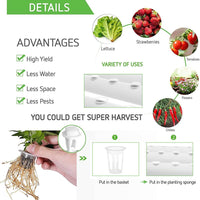 108 Plant Sites Hydroponic Grow Tool Kit Vegetable Garden Hydroponic Grow System With Wheels