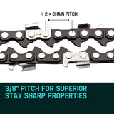 2 X 18 Baumr-AG Chainsaw Chain 18in Bar Replacement Suits SX45 45CC Saws
