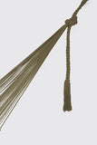 Outdoor undercover cotton Mayan Legacy hammock with hand crocheted tassels King Size Cedar