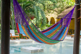 Outdoor undercover cotton Mayan Legacy hammock Family size Colorina