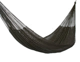 Outdoor undercover cotton Mayan Legacy hammock King size Black