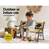 Outdoor Children Garden Bench Kids Furniture Wood Park Lounge Seat